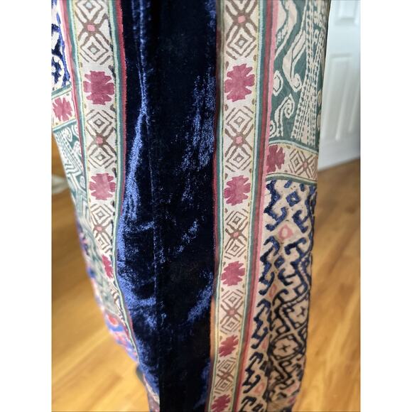 ANTHROPOLOGIE Frida Akemi + Kin Burnout silk Velvet Kimono tunic O/S Multi clr - Picture 11 of 16